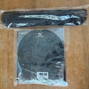 Black Memory Foam Wrist Rest and Mouse Pad Set